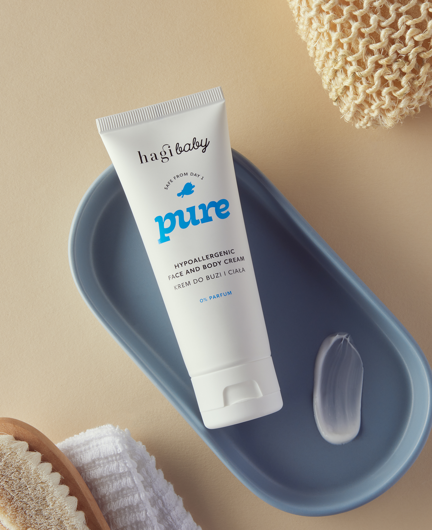 Hipoalergiczny krem do buzi i ciała Hagi Baby Pure