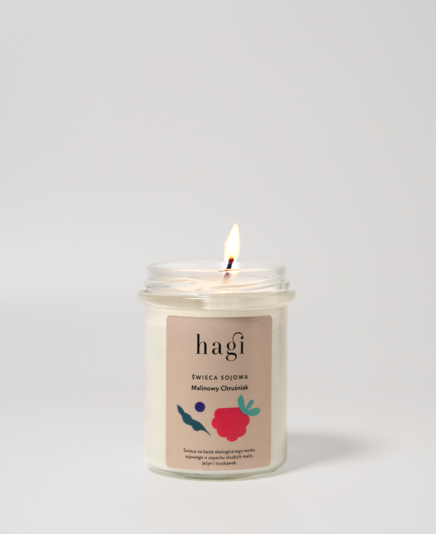 Świeca sojowa Malinowy Chruśniak