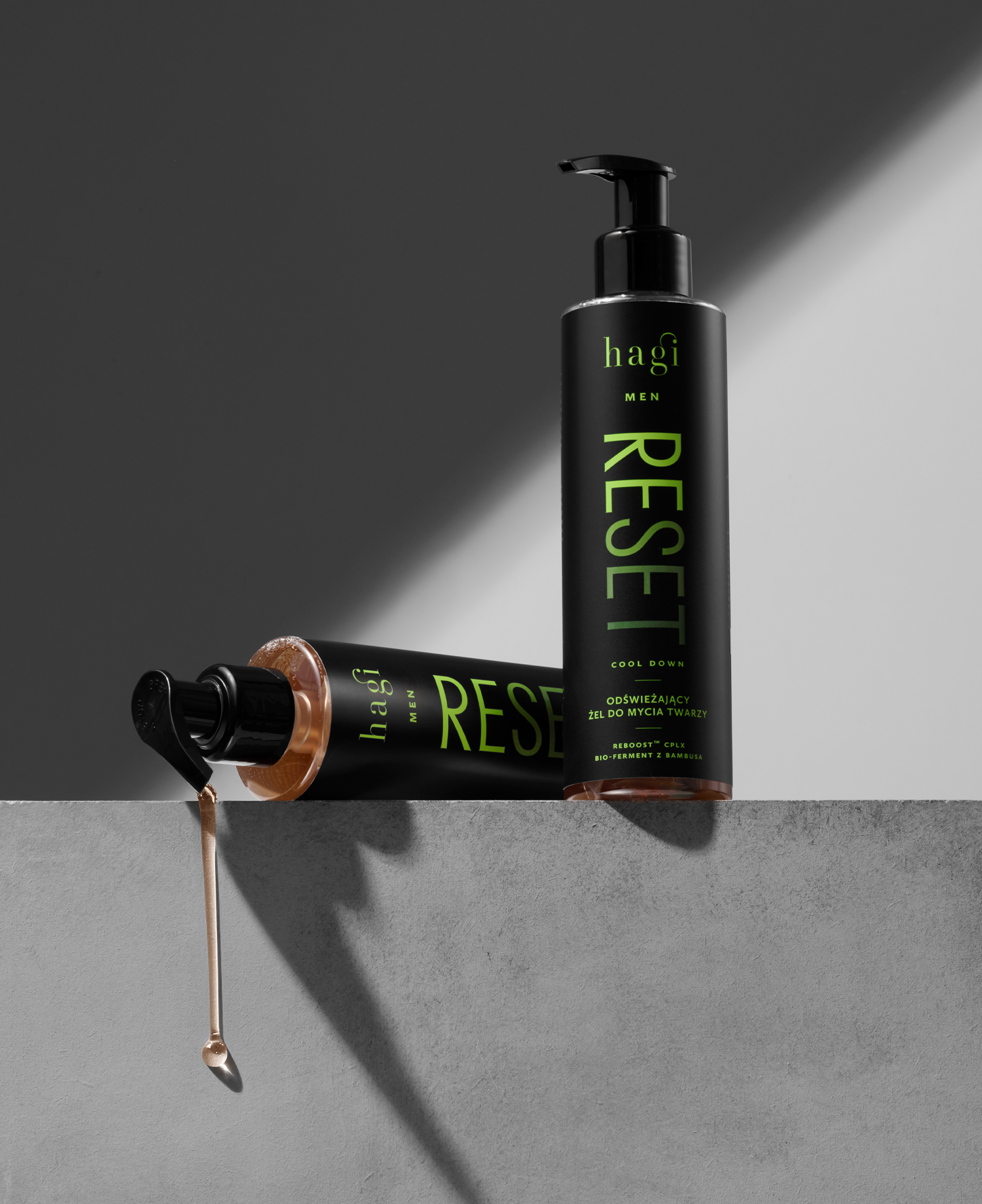 Odświeżający żel do mycia twarzy Hagi Men Reset