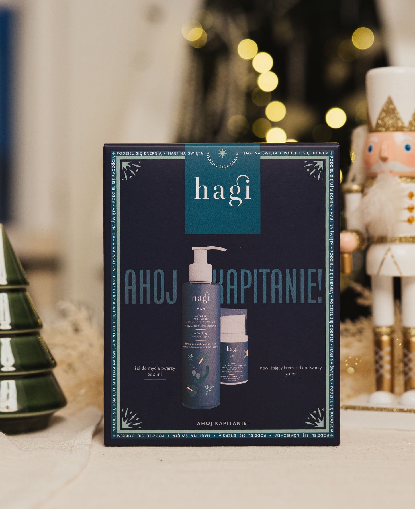 Zestaw żel do mycia twarzy i krem - żel Ahoj Kapitanie