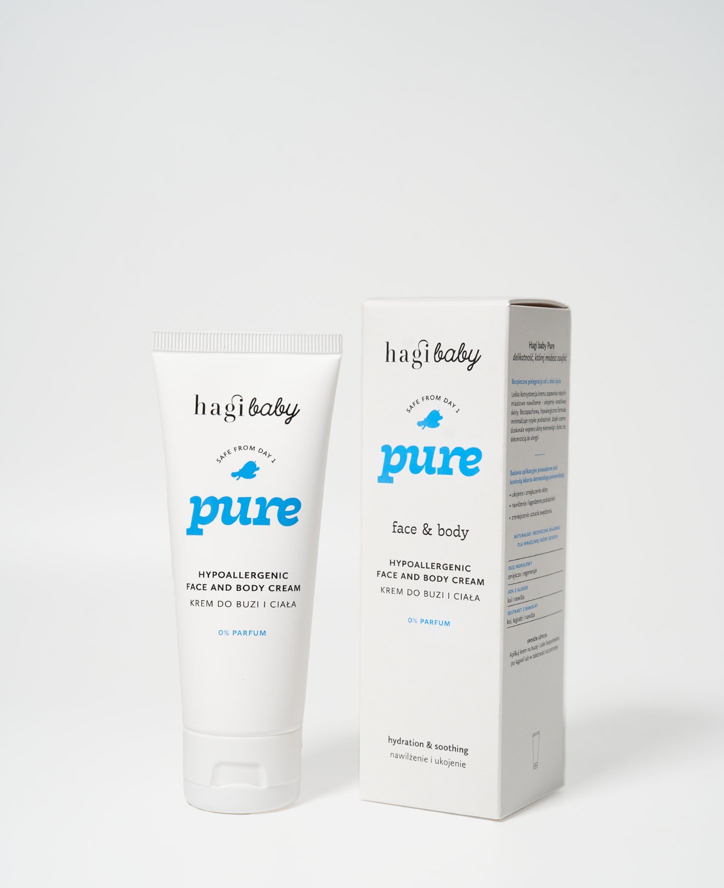 Hipoalergiczny krem do buzi i ciała Hagi Baby Pure